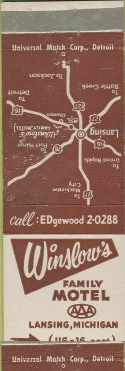 Winslows Family Motel - Matchbook (newer photo)